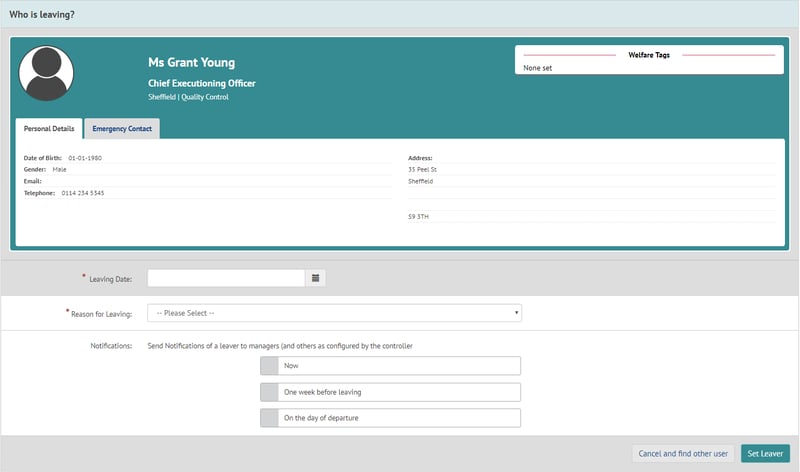 leavers module myhrtoolkit