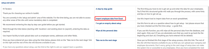 Import employees from excel on myhrtoolkit