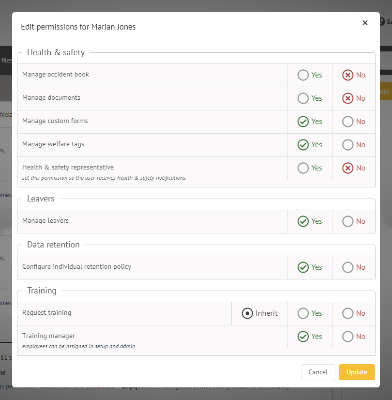 myhrtoolkit config user permissions options