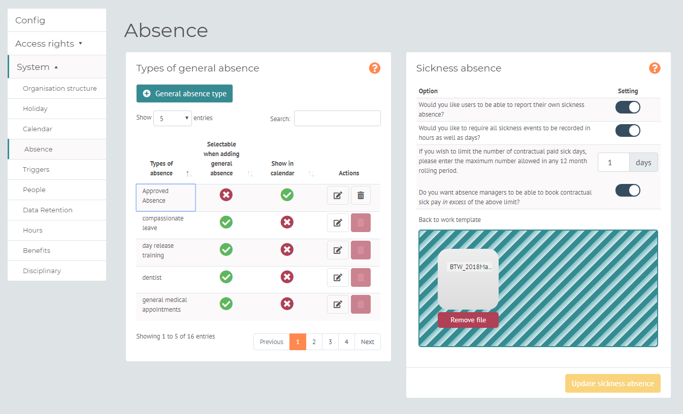 myhrtoolkit config absence management