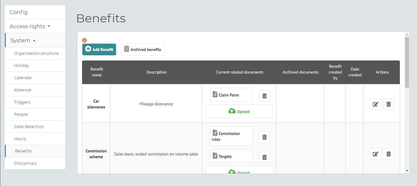 myhrtoolkit config employee benefits