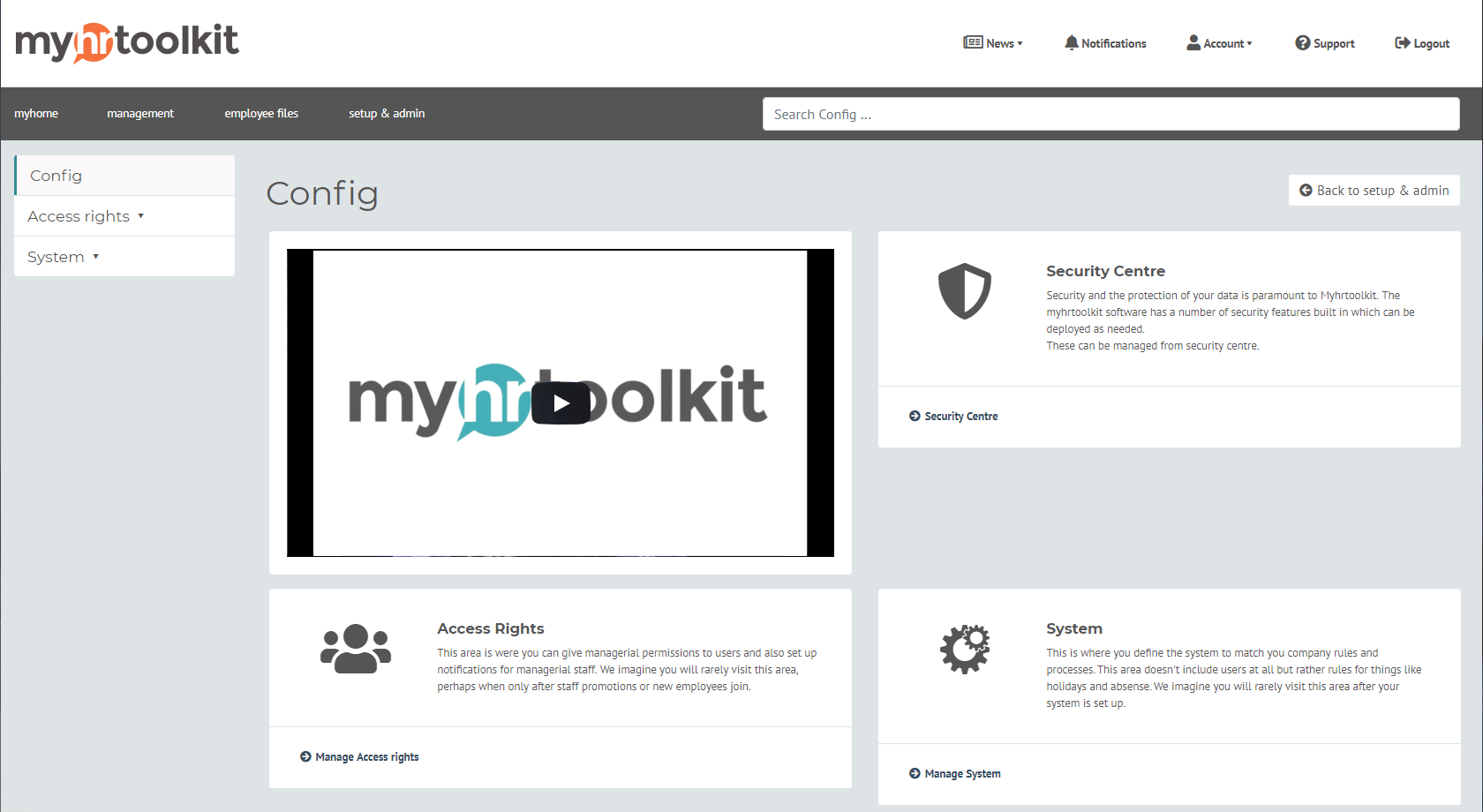 myhrtoolkit HR software config area