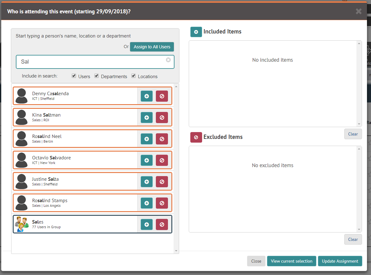 Single selection using the myhrtoolkit omnibox