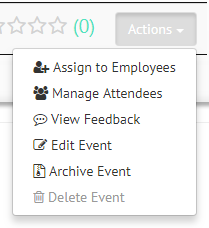 Assign Training Events